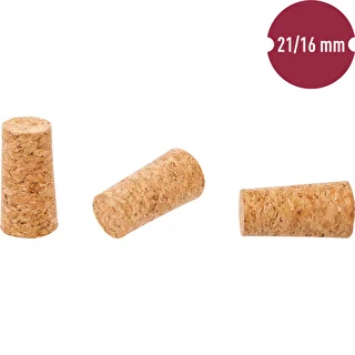 Korgist pudelikork 21/16 mm, 10 tk – photo 2