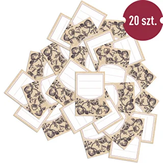 Iseliimuvad etiketid 60 × 90 mm pudelitele ja purkidele, puuviljade visand - 20 tk – photo 3