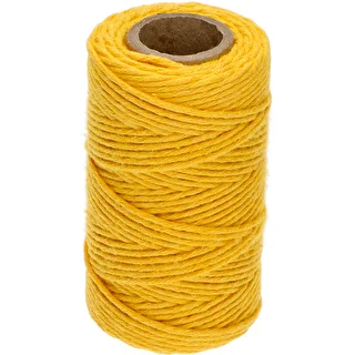 Kollane puuvillane nöör 2 mm/55 m/100 g