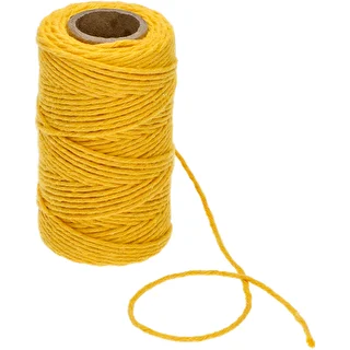 Kollane puuvillane nöör 2 mm/55 m/100 g – photo 3