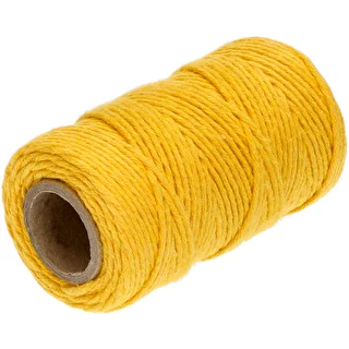 Kollane puuvillane nöör 2 mm/55 m/100 g – photo 2