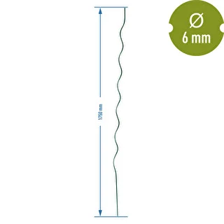 Spiraalne terasest tugikepp 1,75m x 6mm – photo 2