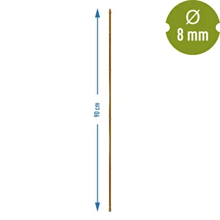 Bambusekujuline kaetud terasest tugikepp, 90 cm x 8 mm – photo 3