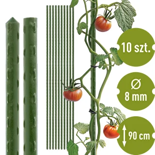 Bioogród taimekepid – kaetud terasest, 0,9 m, Ø 8 mm, 10 tk.