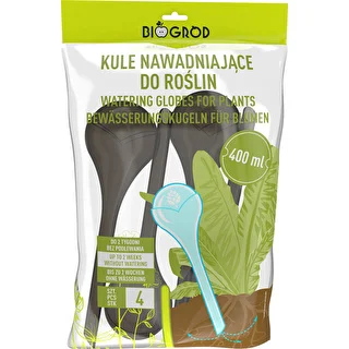 Taimede kastmiskuulid, mustad läbipaistvad, 400 ml, 4 tk. – photo 3