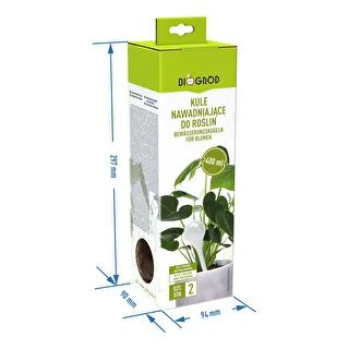 Taimede kastmispallid, läbipaistvad merevaigukarva, 400 ml, 2 tk. – photo 6
