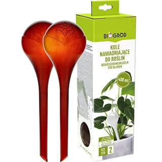 Taimede kastmispallid, läbipaistvad merevaigukarva, 400 ml, 2 tk. – photo 3