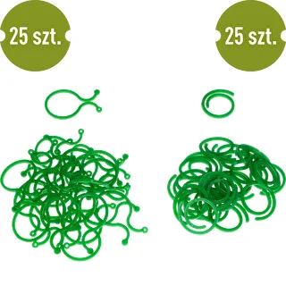Plastikust taimeklambrid taimede kinnitamiseks, segakomplekt, 50 tk – photo 2