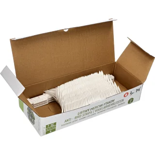 Lindude peletamiseks piikribad, dekoratiivsed, valged - plastist, 6 tk – photo 8