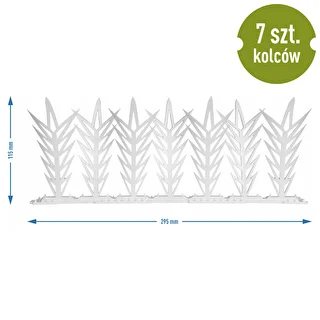 Lindude peletamiseks piikribad, dekoratiivsed, valged - plastist, 6 tk – photo 9