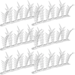 Lindude peletamiseks piikribad, dekoratiivsed, valged - plastist, 6 tk – photo 2