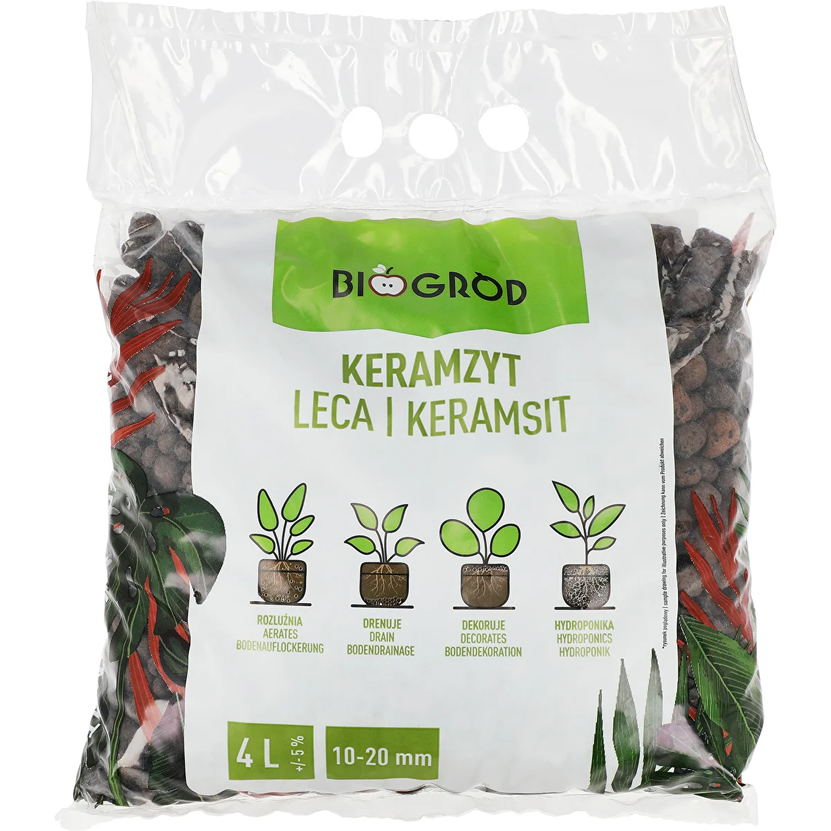 Kergkruus potitaimedele, aianduseks ja klaasmetsadele, 10–20 mm, 4L