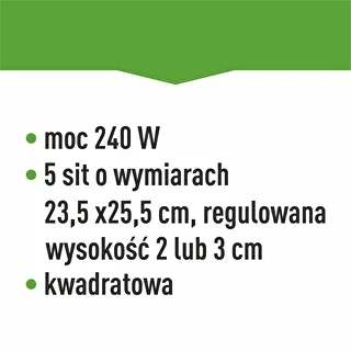 Seente, puuviljade, köögiviljade ja ürtide kuivati, reguleeritava temperatuuriga, 240 W, valge – photo 14