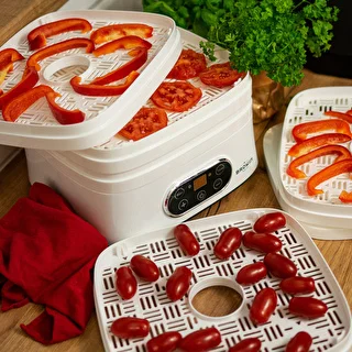 Seente, puuviljade, köögiviljade ja ürtide kuivati, reguleeritava temperatuuriga, 240 W, valge – photo 21