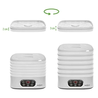 Seente, puuviljade, köögiviljade ja ürtide kuivati, reguleeritava temperatuuriga, 240 W, valge – photo 12