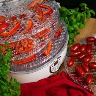 Seente, puuviljade, köögiviljade ja ürtide kuivati reguleeritava temperatuuriga, 240 W, läbipaistev – photo 16