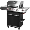 Gaasgrill dragON BBQ101, 11,7 kW, must-hõbedane - 3 