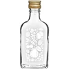 Ploskapudel 200 ml keeratava korgiga, trükiga „Puuviljad”, muster 2 ['0', '2 L pudel', ' alkoholipudel', ' trükiga pudel', ' tõmmis', ' ploskapudel', ' ploskapudel puuviljatõmmisele', ' pudel puuviljatõmmisele', ' jookide villimine', ' ploskapudel kuldse korgiga', ' dekoratiivsed alkoholipudelid', ' stiilsed pudelid pulmadeks', ' väikesed dekoratiivpudelid', ' dekoratiivne keeratava korgiga pudel', ' 200 ml pudel', ' premium-pudel']