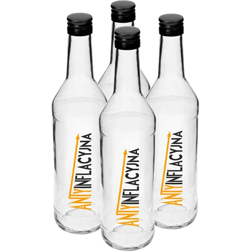 0,5 l pudel keeratava korgi ja trükiga "Inflatsioonivastane" - 4 tk. - 2