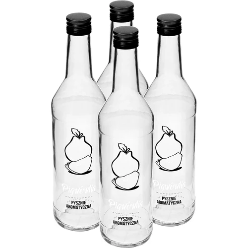 0,5 l pudel kruvikorgiga ja trükiga 'Pigwówka' - 4 tk - 2