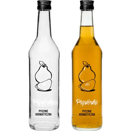 0,5 l pudel kruvikorgiga ja trükiga 'Pigwówka' - 4 tk - 3