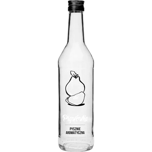 0,5 l pudel kruvikorgiga ja trükiga 'Pigwówka' - 4 tk - 5