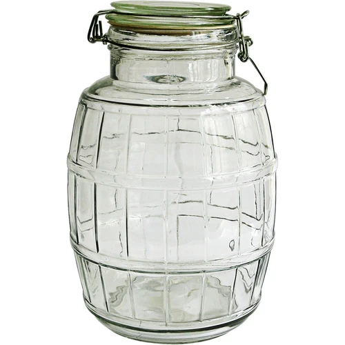 2,1 L tünnikujuline klambrkinnitusega purk