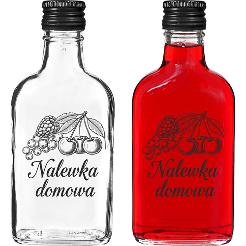 Plaskupudel 200 ml kruvikorgiga, trükis „Nalewka domowa”, 1 tk.