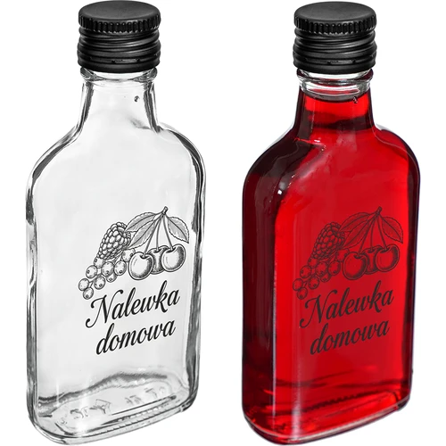 Plaskupudel 200 ml kruvikorgiga, trükis „Nalewka domowa”, 1 tk. - 2