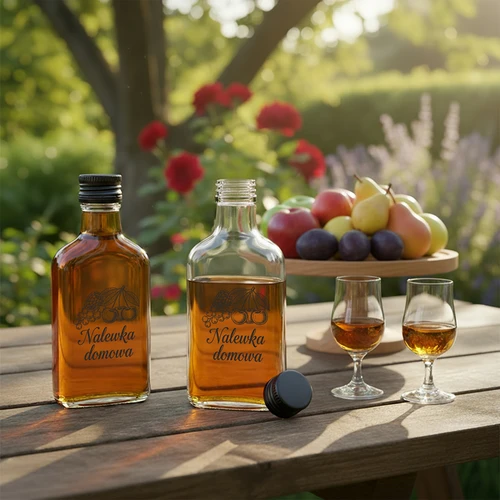 Plaskupudel 200 ml kruvikorgiga, trükis „Nalewka domowa”, 1 tk. - 5