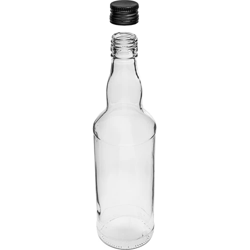500 ml viinapudel, musta kruvikorgiga, 6 tk. - 4