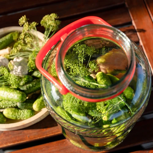 8 L klaaspurk plastist kaanega - 7