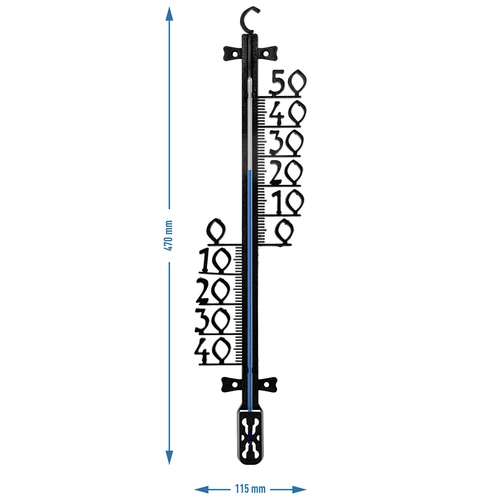Aiatermomeeter (-40 kuni +50 °C), 47 cm - 3