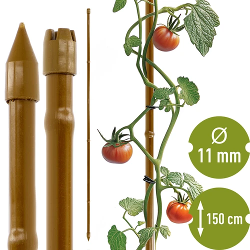 Bambusekujuline kaetud terasest tugikepp, 150 cm x 11mm