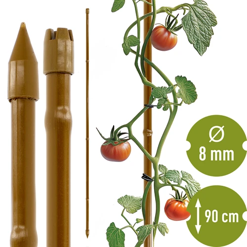 Bambusekujuline kaetud terasest tugikepp, 90 cm x 8 mm