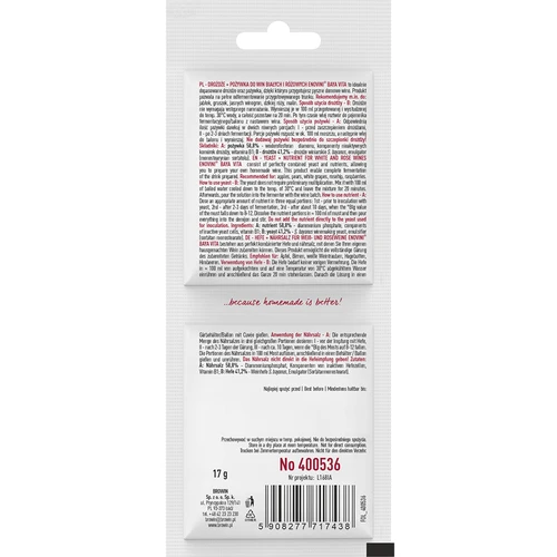 Bayanus veinipärm + toiteaine - valged ja roosad veinid - 2