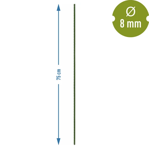Bioogród aiatugikepid – kaetud terasest, 0,75 m, Ø 8 mm, 10 tk - 3