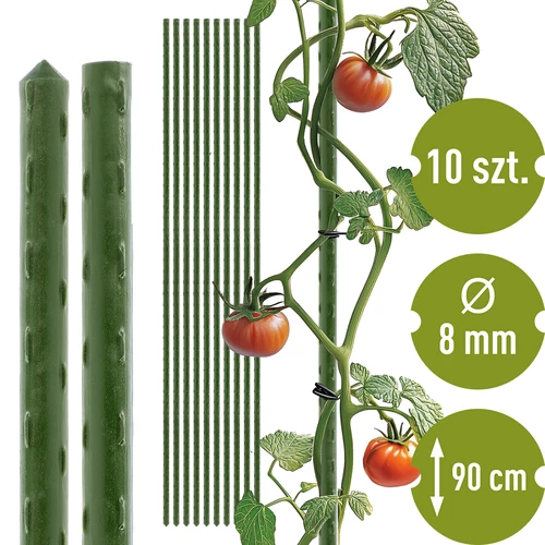 Bioogród taimekepid – kaetud terasest, 0,9 m, Ø 8 mm, 10 tk.
