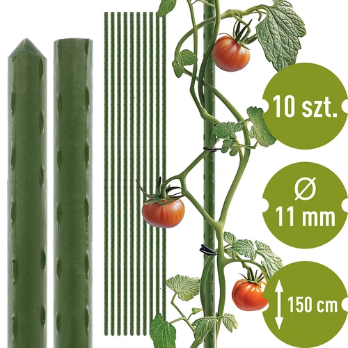 Bioogród taimekepid – kattega terasest, 1,5 m, diameeter 11 mm, 10 tk.