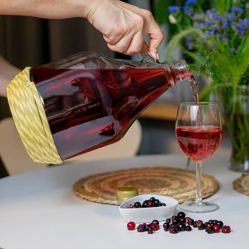 Dama damadžaan 3 l punutiskattega, keeratava korgiga - 5