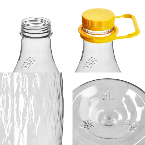 Damadžaan Dama 5 L PET, keeratava korgiga, käepidemega ja korviga - 3