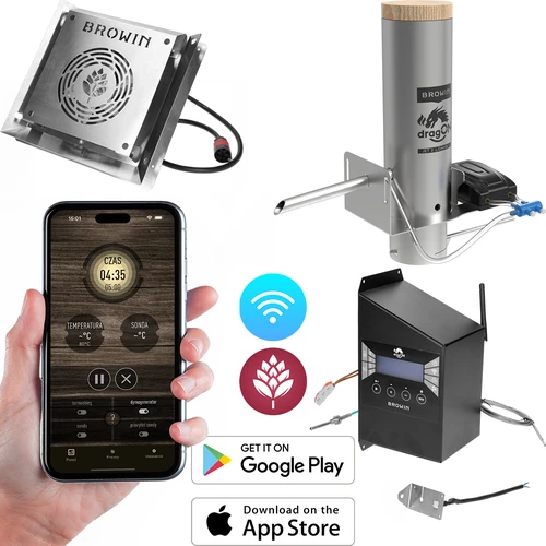 dragON suitsuahju komplekt - IQ-moodulid Wi-Fi-ga ja JET 2 LONG suitsugeneraator tuhasahtliga