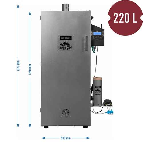 dragON terasest suitsuahi 220 L, IQ – Wi‑Fi juhtseadmega - 9
