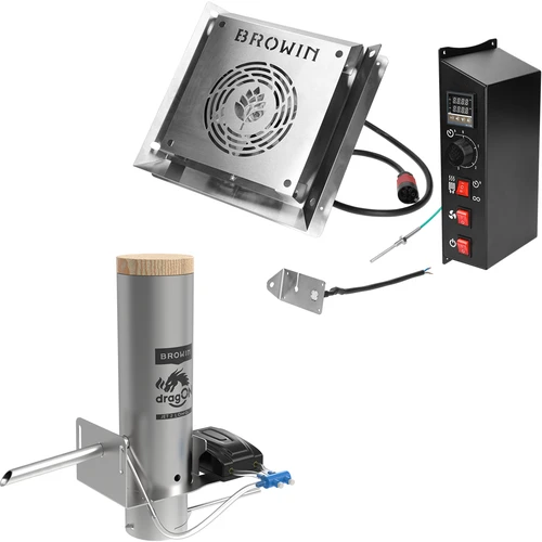 dragONi suitsuahju komplekt - elektrimoodulid digitaalse kontrolleriga ja JET 2 LONG suitsugeneraator