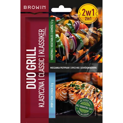 Duo Grill Klassikaline kalale ja köögiviljadele - 2-ühes maitseainesegu, 2 x 12 g