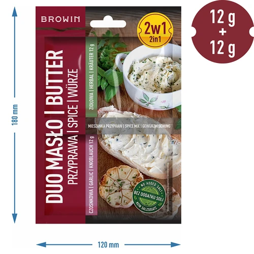 Duo Masło - küüslaugu- ja ürdimaitseaine 2-ühes, 2 x 12g - 4