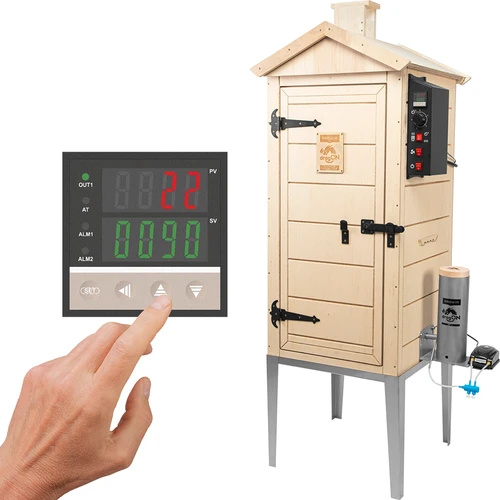 Elektriline suitsuahi dragON PLYWOOD NATURE 100E elektrilise küttemooduli ja kontrolleriga