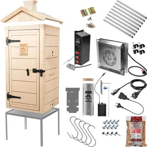 Elektriline suitsuahi dragON PLYWOOD NATURE 100E elektrilise küttemooduli ja kontrolleriga - 2