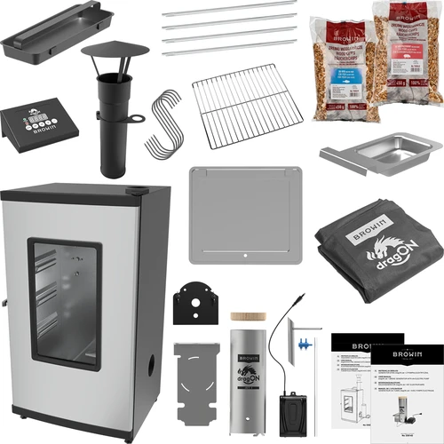 Elektriline suitsuahi - dragON suitsugeneraatoriga, digitaalne, 65 L - 2