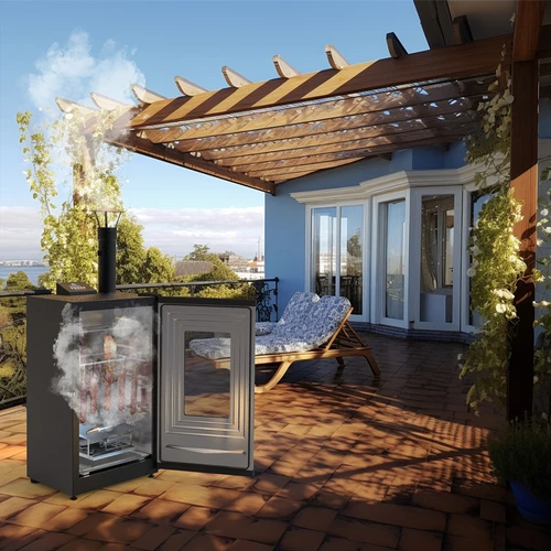 Elektriline suitsuahi - dragON suitsugeneraatoriga, digitaalne, 65 L - 32